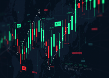 Dashboard graph of forex statistics, business and financial analytics, profit and cost rate, monitor screen in perspective